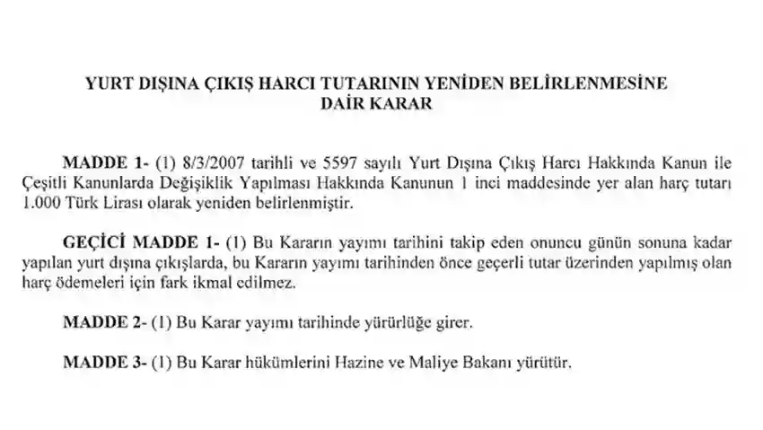 Resmi Gazete Karar